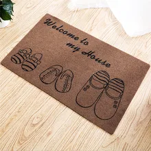 Coxeer мультфильм Печатный коврик под дверь тапочки Противоскользящий вход гостиная спальня дверь ковер Интерьер коврик под дверь s 50x80 см полиэстер