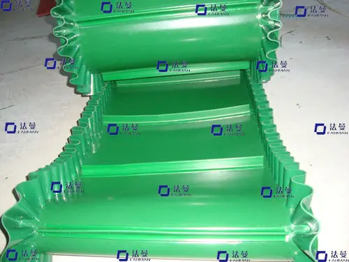 Зеленый/белый ПВХ/ПУ плоский ленточный конвейер легкий алмаз верх/сцепление 1 ~ 4