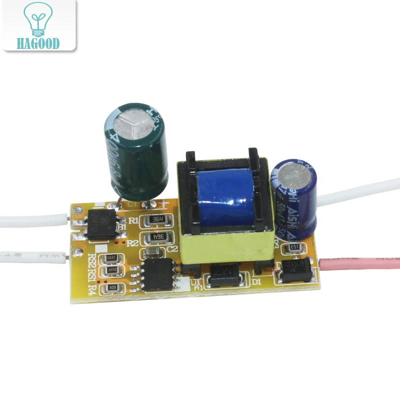 

4-7W LED Driver AC90-265V DC12-25V Constant Current 280-300mA Light Transformer Power Supply Adapter for Led Lamps DIY