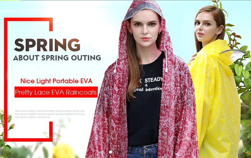 Women Lace Raincoats 11