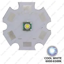 5 ШТ. Cree XLamp XPE XP-E R3 Холодный Белый 6000 К 320LM 1 Вт 3 Вт СИД Наивысшей Мощности Излучателя Света ж/20 мм Звезда базы