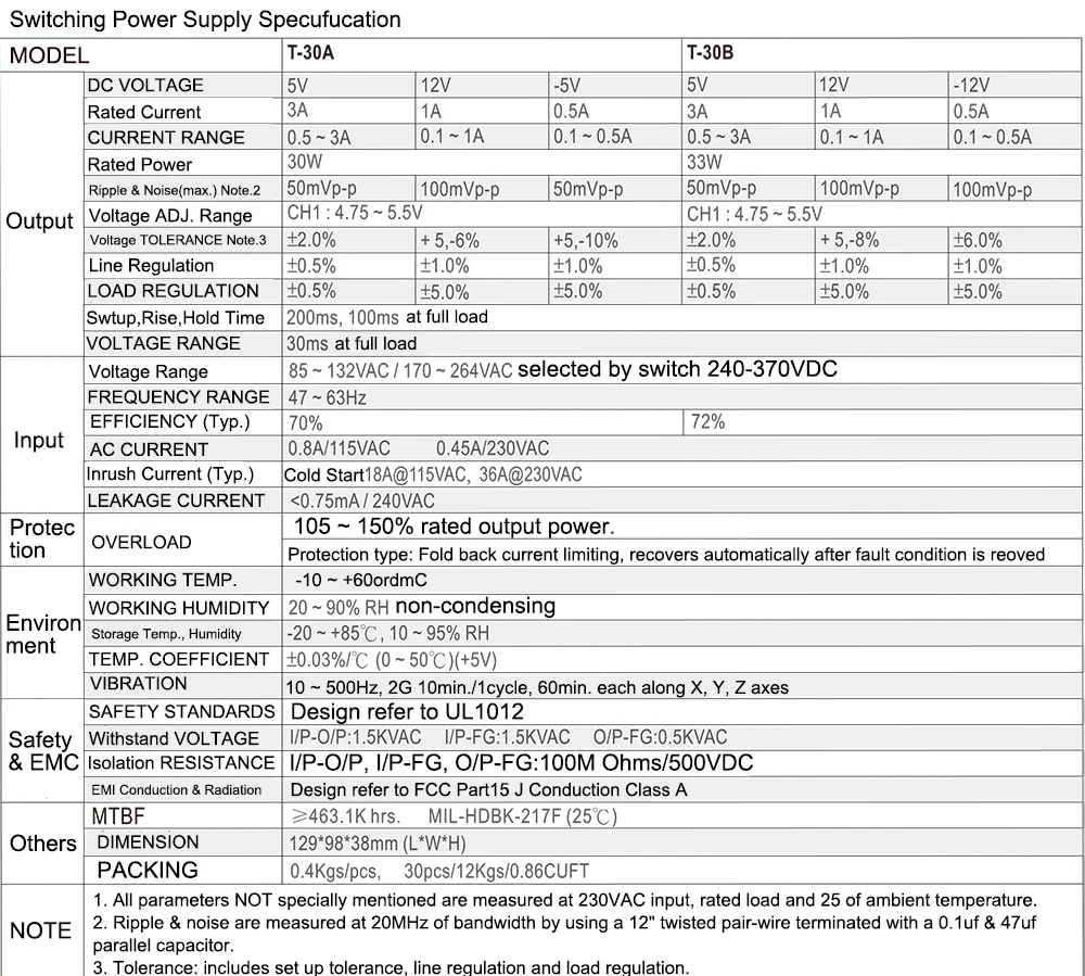 T-30AB规格---英文模板