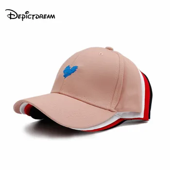 

NEW Cotton Women's Korean fashion sunscreen hat outdoor sports leisure students love Embroidered Baseball Hat