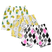 Лидер продаж Детские хлопковые пляжные шорты комплект детской одежды из 3-х предметов с изображением для новорожденных брюки летняя одежда для мальчиков и девочек Повседневная Одежда для младенцев; сезон лето PR-063