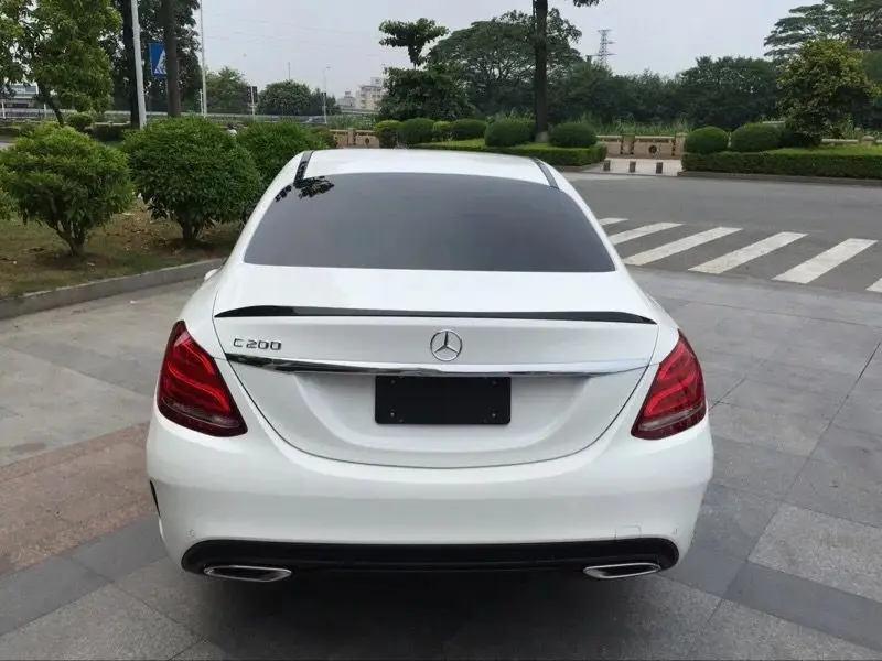 Для Benz W205 спойлер- c-класс C180 200 260 300 C63 высокое качество абс материал заднее крыло автомобиля Цвет задний спойлер