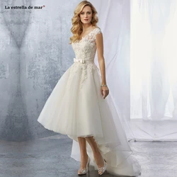 plus size Robe de mariage2019 new lace sexy V neck ivory high low beach wedding dress long vestido novia custom suknia slubna plus size Robe de mariage2019 new lace sexy V neck ivory high low beach wedding dress long vestido novia custom suknia slubna