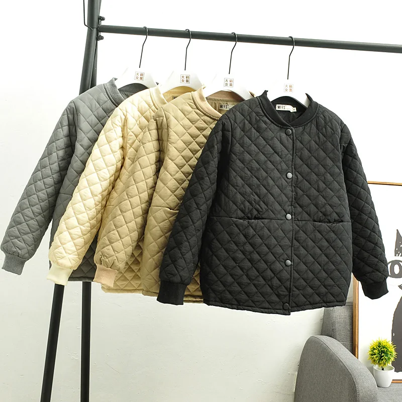 

Women Short Cotton Coat Autumn Winter Warm Thicken Parka Jacket Female Long Sleeve Baseball Outerwears Tops Plus Size 6XL AB1515