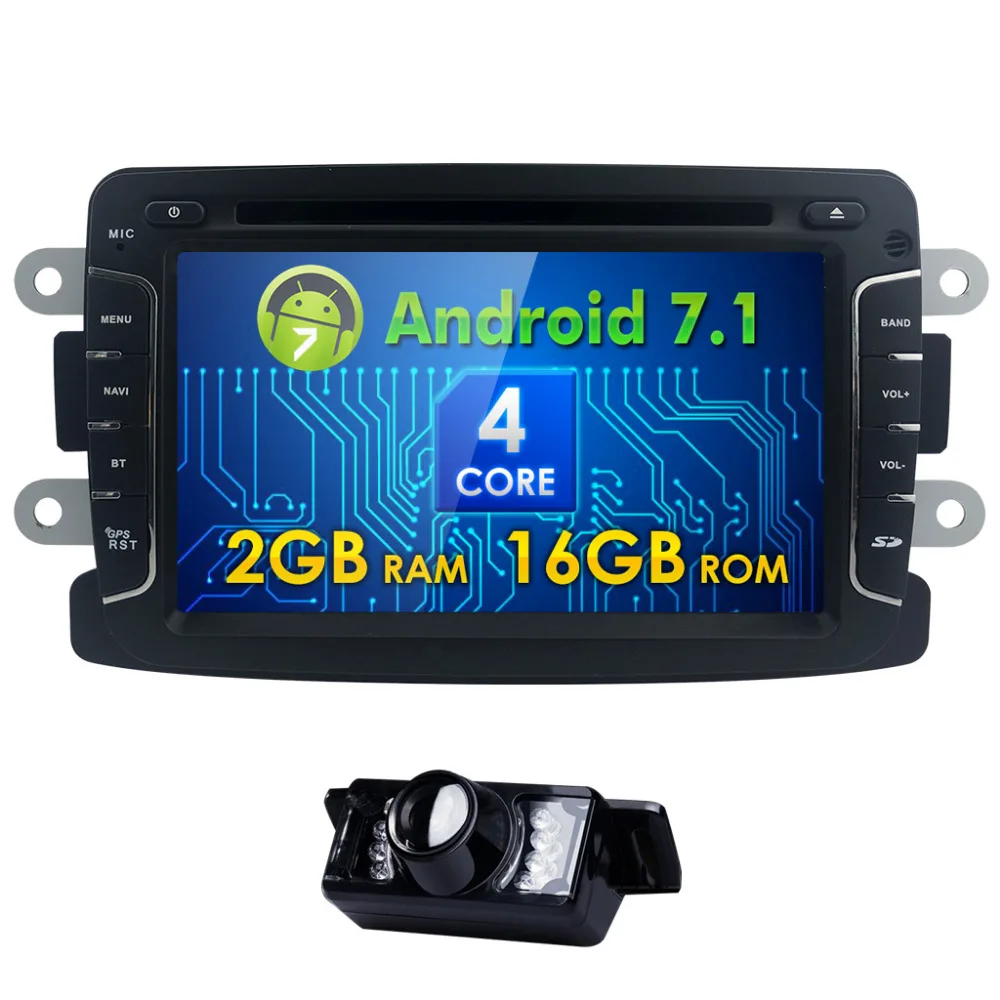 Hizpo Android7.1 четырехъядерный Авторадио DVD для RENAULT Kaptur Duster LOGAN LADA XRAY SYMBOOL dacia Dokker gps