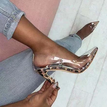 2019 Women Pumps Transparent High Heels Sexy Pointed Toe Slip-on Wedding Party Shoes for Lady Comfortable Heeled Pumps kjstyrka women pumps 2018 autumn shoes transparent 10cm high heels sexy pointed toe slip on clear party dress shoes for lady