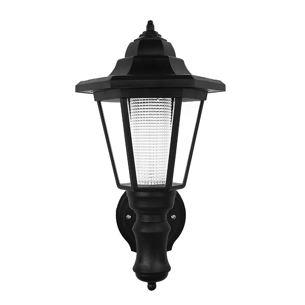 Free Shipping 1PACK Solar Powered Outdoor LED Wall Sconce Lantern Mounted Security Lights Garden Fence Yard Hexagonal Lamp | Лампы и