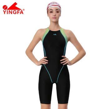 

Yingfa VaporWick one piece competition kneeskin waterproof chlorine low resistance women's swimwear sharkskin swimsuit