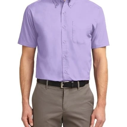 Port Authority S508 Short Sleeve Easy Care Shirt Bright Lavender - Extra Small (1)