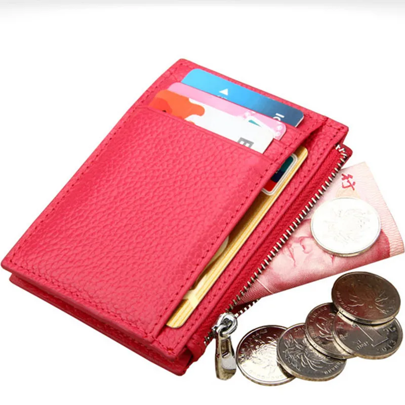 Rfid Blocking Credit Card Holder with Zipper Coin Purse High Quality