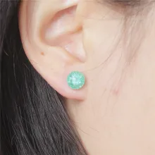 Новые модные брендовые ювелирные изделия простые бусы рождественские серьги-гвоздики для женщин Металлические массивные подарочные серьги