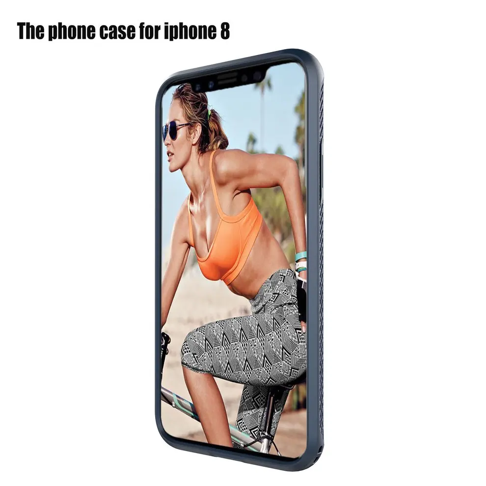 

Wiredrawing Phone Case Silicone Heat Elimination Phone Cover For iPhone X