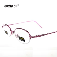 Стекло очки для чтения Для мужчин Для женщин металлическая настольная полуоправные очки при дальнозоркости,+ 1,00 1,50 2,00 2,50 3,00 3,50 4,00 диоптрий fx01