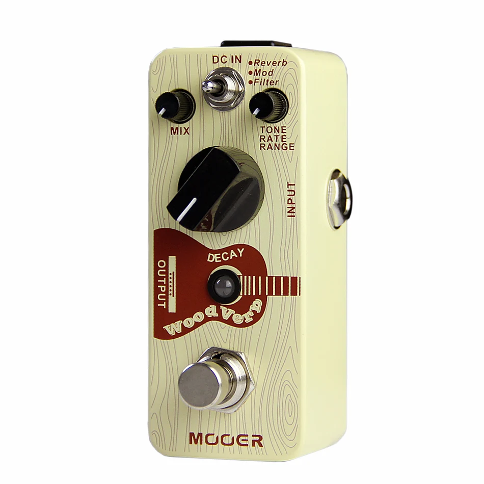 Mooer WoodVerb Digital Reverb Guitar Effects Pedal with 3