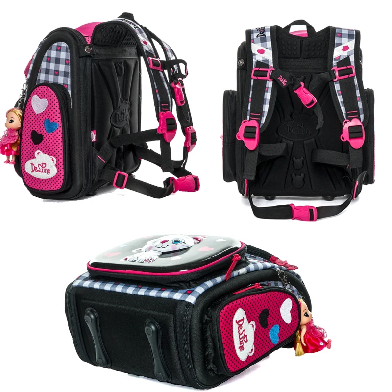 Delune, Мультяшные школьные сумки, рюкзак для девочек и мальчиков 7 лет, рюкзак с цветочным узором, детский ортопедический рюкзак, Mochila Infantil