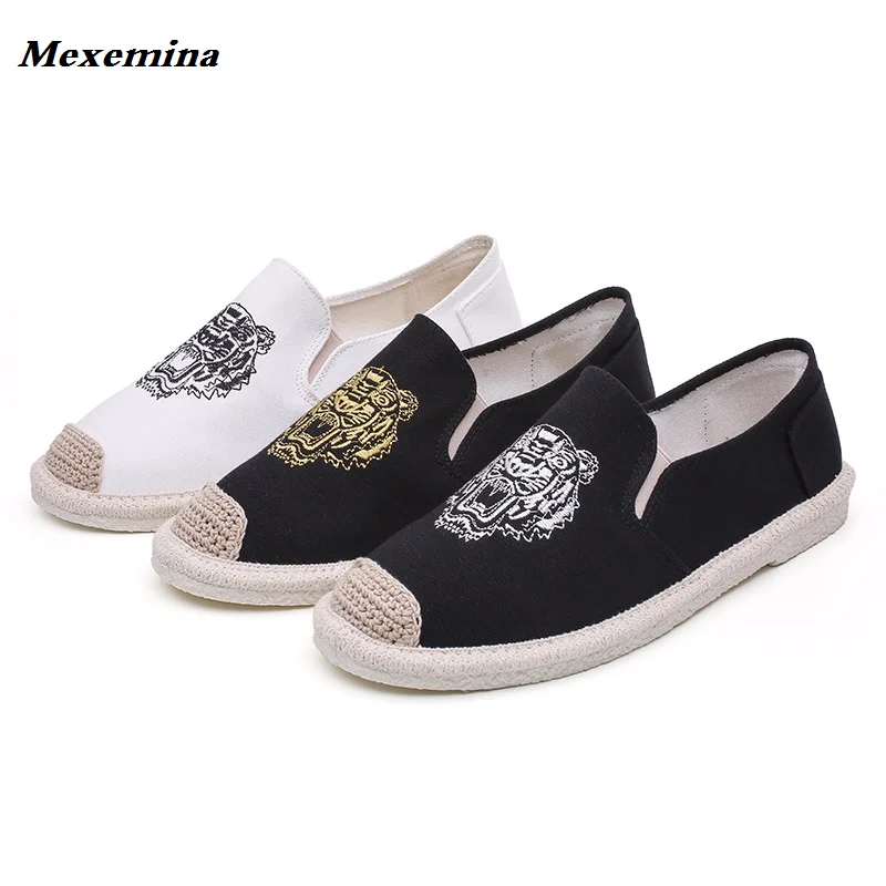 

Mexemina 2018 Fisherman casual Linen shoes man canvas shoes Men Flats shoes espadrilles tenis masculino loafers driving