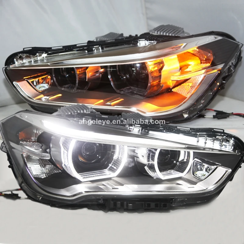 

For BMW X1 F48 LED Strip Angel Eyes Head Light 2015 To 2017 Year LD