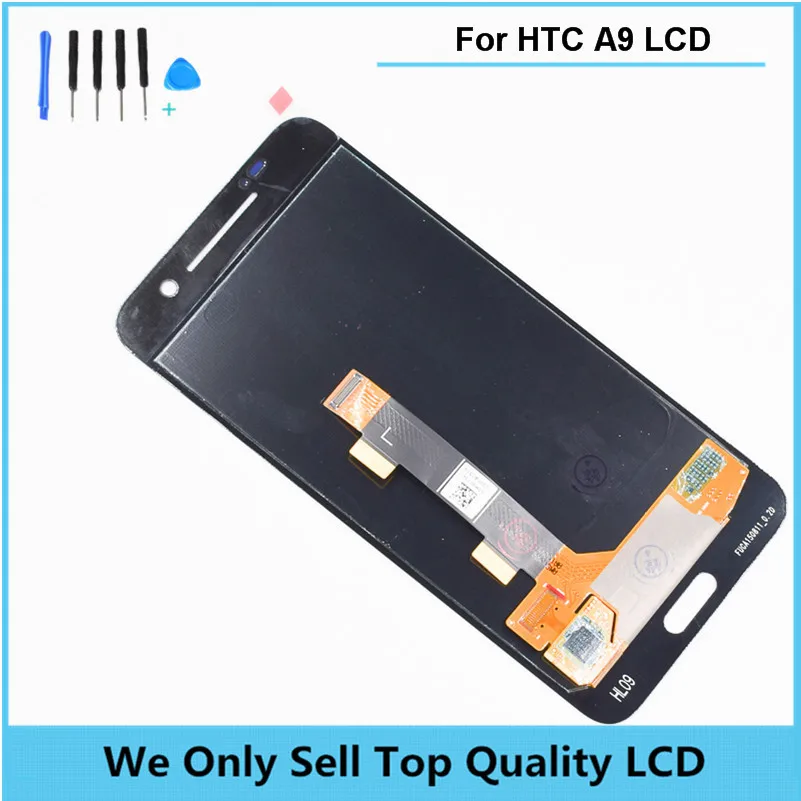 

Black White For HTC ONE A9 LCD Display Touch Screen with Digitizer Assembly Replacement parts + Tools