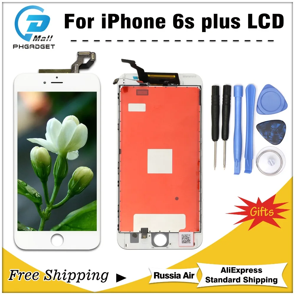 

1PCS AAA Quality Touch Screen LCD For iPhone 6s Plus Display Replacement Digitizer With Tool Gift free shipping