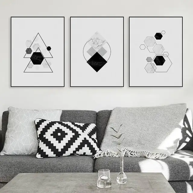 Black white modern original abatract geometric shape canvas a4 art print poster nordic wall picture home Black white modern original abatract geometric shape canvas a4 art print poster nordic wall picture home