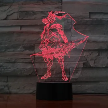 

Ancient General Warriors 3d Lamp 7 Color Led Night Lamps For Kids Touch Led Usb Table Lampara Lampe Baby Sleeping Nightlight