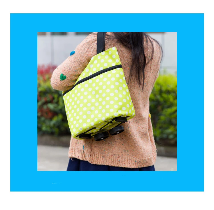 IUX Оксфорд складная сумка новая многоразовая сумка-тележка для покупок сумки на колесиках сумки для покупок