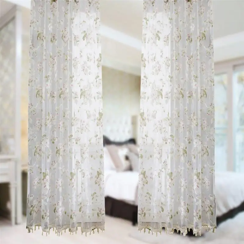 1 шт. декоративный цветок Орхидея Sheer шторы оконные марли для спальня отель