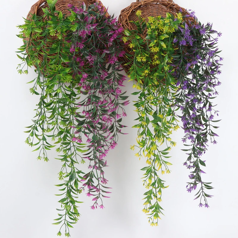 Fake Vine Willow Rattan Flowers 78CM Artificial Hanging ...