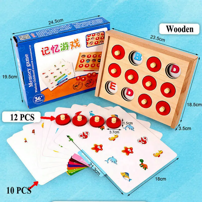 

Children's Memory pattern matching table games exercise observation party parent-child interactive educational Montessori toys