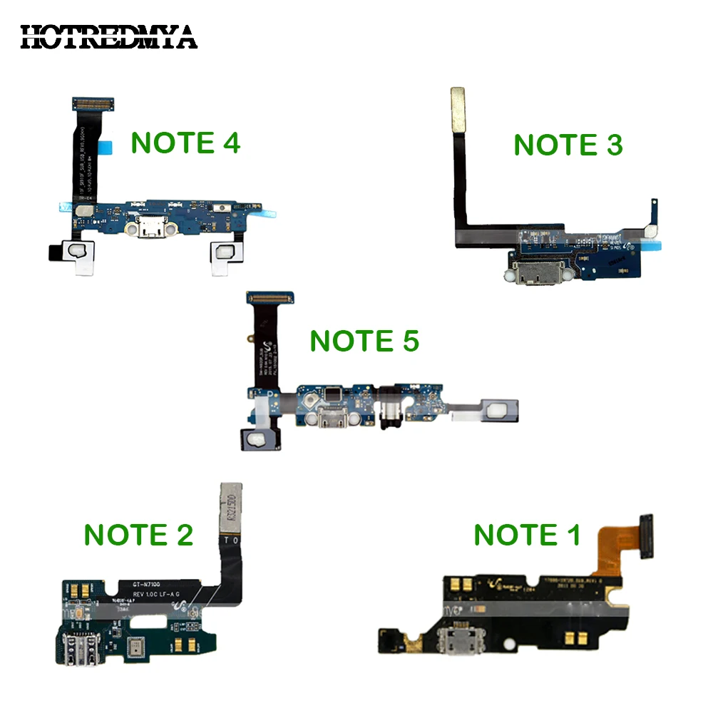 

USB Charger Charging Port Flex Cable Dock Connector Parts For Samsung Galaxy Note 1 2 3 4 5 N7000 N7100 N900 N9005 N910F N920F