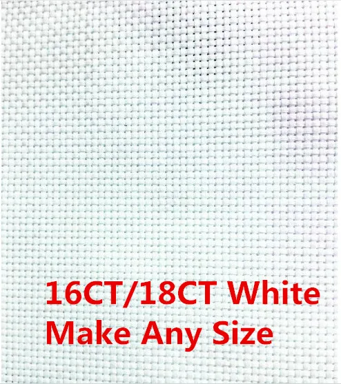 Canvas Make Any Size Cross Stitch Aida Cloth 16CT OR 18CT Fabric | Дом и сад