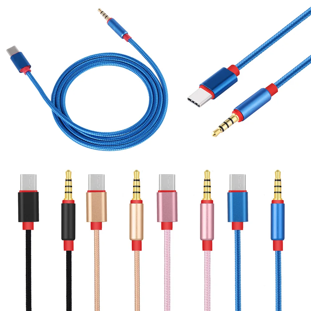 

Type C Male to 3.5mm Male Car AUX Audio Cable Adapter USB 3.1 Type-C USB-C to 3.5mm AUX Audio Headphone Jack for Letv 2 2pro max