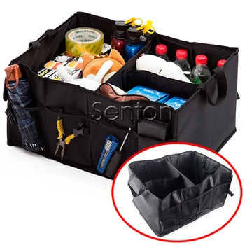 

Folding Car Trunk Bag Box Car-Styling For Audi Q5 Q7 Q3 A4 B5 A6 C6 A3 A5 A1 Toyota Corolla Avensis Rav4 Auris Prius Accessories