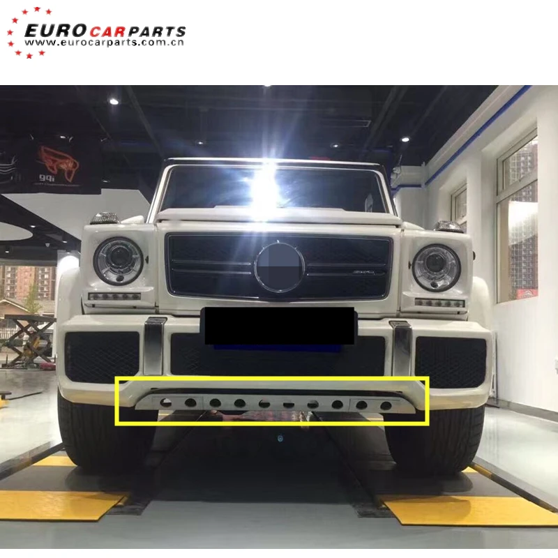 

G63 skid plate for MB-class W463 G63 style 2016year before front bumper guard plate for G63 titanium alloy material