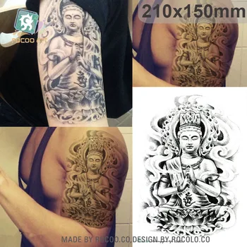 

LC-823/New 2017 Non-toxic temporary tattoo sticker big buddha tattoos designs