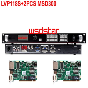 

WsdStar LVP118S+2PCS MSD300 LED Video Processor Inputs: SDI/DVI/VGA/HDMI/CVBS 2304*1152 LED rental screen video processor