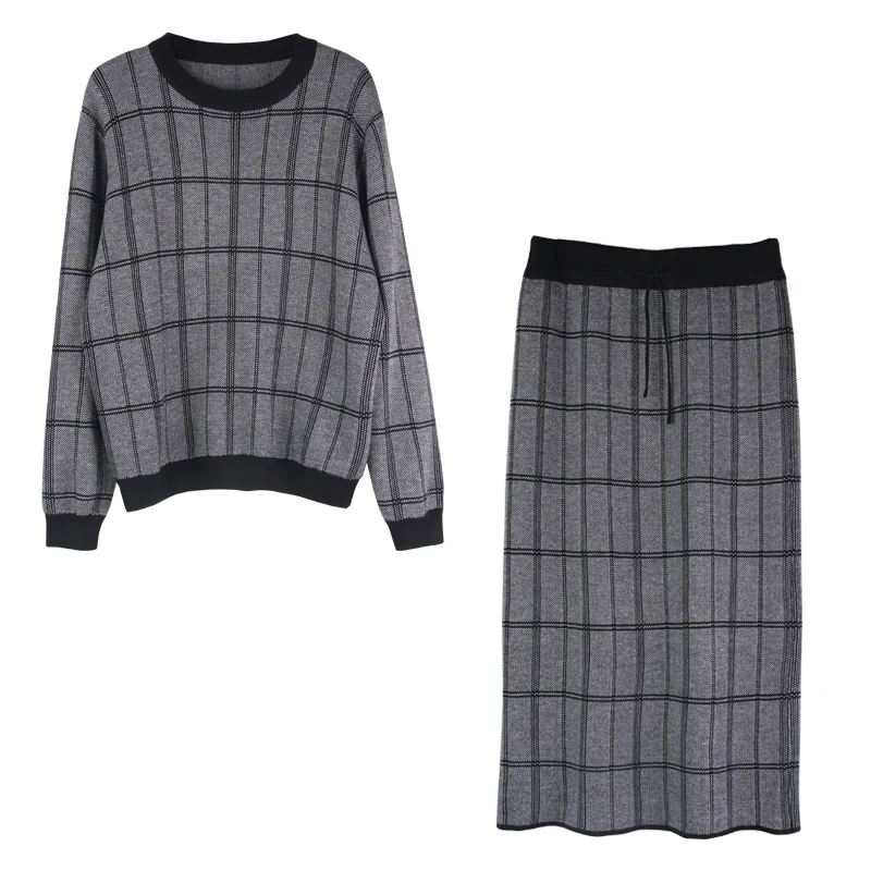 Buy Women's Skirt Sets Winter Plus Size Long Sleeve