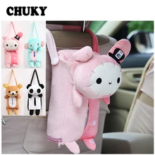 CHUKY мультяшная коробка для салфеток, авто спинка сиденья, Милая бумажная сумка для салфеток для Honda Civic Skoda Octavia a7 a5 Mazda 3 6 CX-5