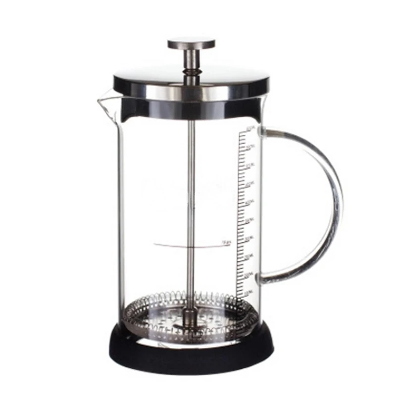 Coffee Maker French Hand Press 350ML 600ML Cafeteira Espresso Glass Stainless Steel Coffee Machine Filter Coffee Pot Percolator