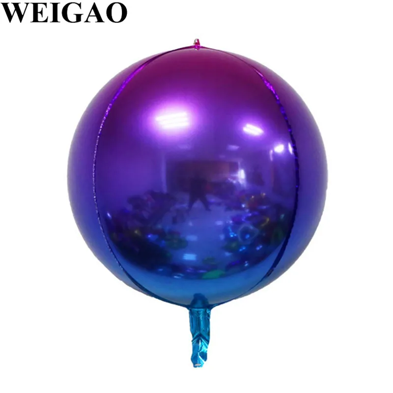 4D диско металлические шары Лазерная Луна фольгированный шар Свадебный ...