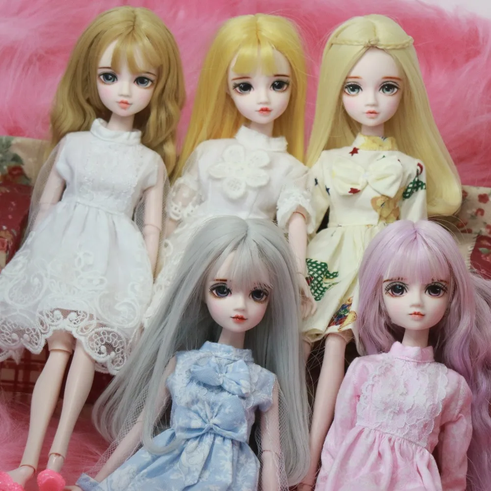 1/6 30 см дешевая кукла blyth BJD новорожденная девочка diy игрушка-подарок для девочки кукла с платьем макияж "крылья" на обувь макет головы