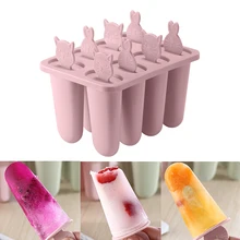 8 ячеек медведь Китти Ручка Плесень лоток Сковорода Кухня 6 ячеек замороженный кубик льда Форма для мороженого самодельный Лед Крем инструменты для приготовления пищи