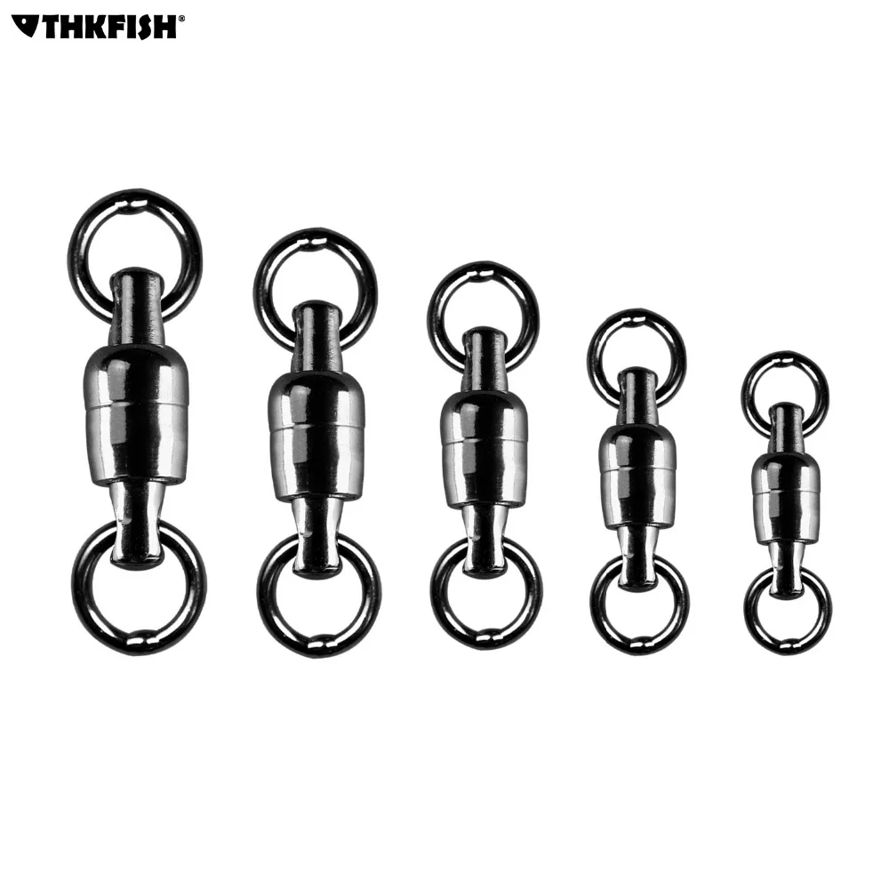 100pcs Copper Rolling Barrel Fishing Swivel Solid Ring Fish Tool Set Kit New