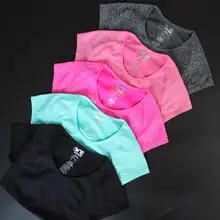 Женская футболка для йоги, профессиональная спортивная быстросохнущая футболка для фитнеса, футболка с коротким рукавом, одежда для занятий спортом и бега, футболка