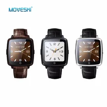 Moveski UW11C Bluetooth SmartWatch Smart Watch Phone Leather Strap Support SIM Card Video Play for IPhone