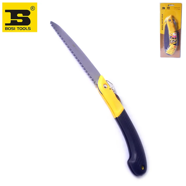 BOSI 7”/175mm manganese steel folding garden pruning saw tree branch cutter hand tools