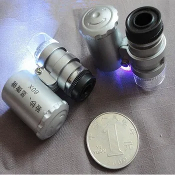 

Outstanding results magnifier Jewelers magnifying glass 1pc portable 60x LED and UV light illuminate Lighting magnifier